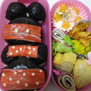 簡単ミッキー★ミニーのキャラ弁